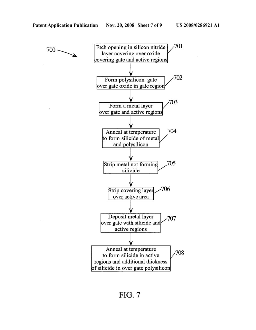 METHODS OF FORMING SILICIDES OF DIFFERENT THICKNESSES ON DIFFERENT STRUCTURES - diagram, schematic, and image 08