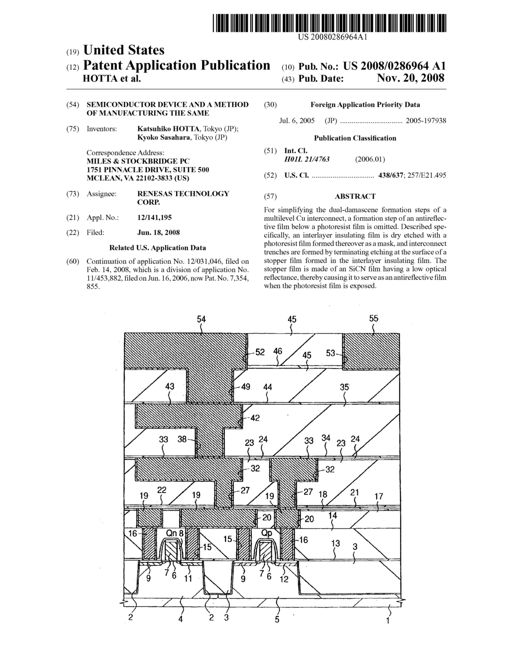 SEMICONDUCTOR DEVICE AND A METHOD OF MANUFACTURING THE SAME - diagram, schematic, and image 01