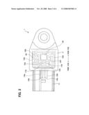 Electronic device having molded resin case, and molding tool and method of manufacturing the same diagram and image