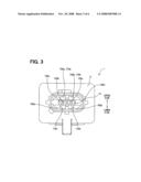 Electronic device having molded resin case, and molding tool and method of manufacturing the same diagram and image