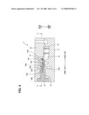 Electronic device having molded resin case, and molding tool and method of manufacturing the same diagram and image