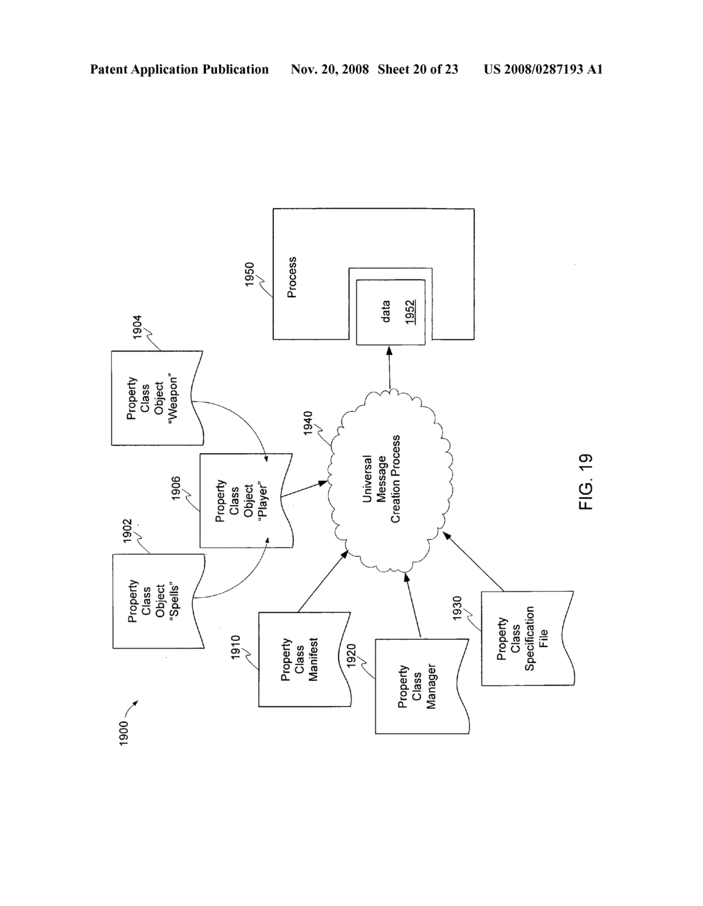 Distributed network architecture for introducing dynamic content into a synthetic environment - diagram, schematic, and image 21