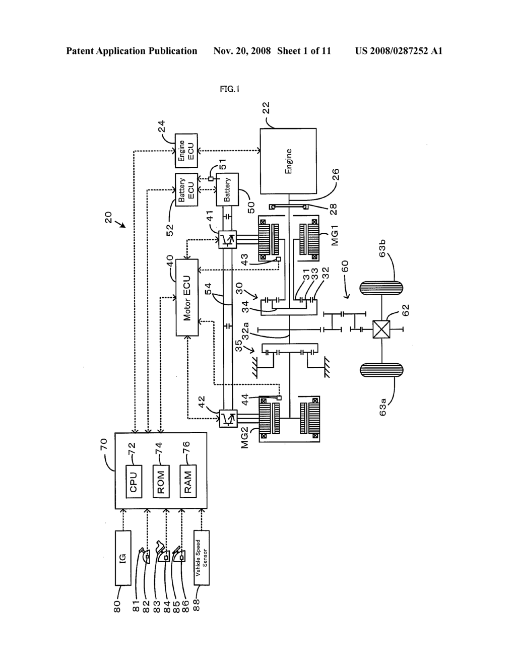 Motor Vehicle and Control Method of Motor Vehicle - diagram, schematic, and image 02