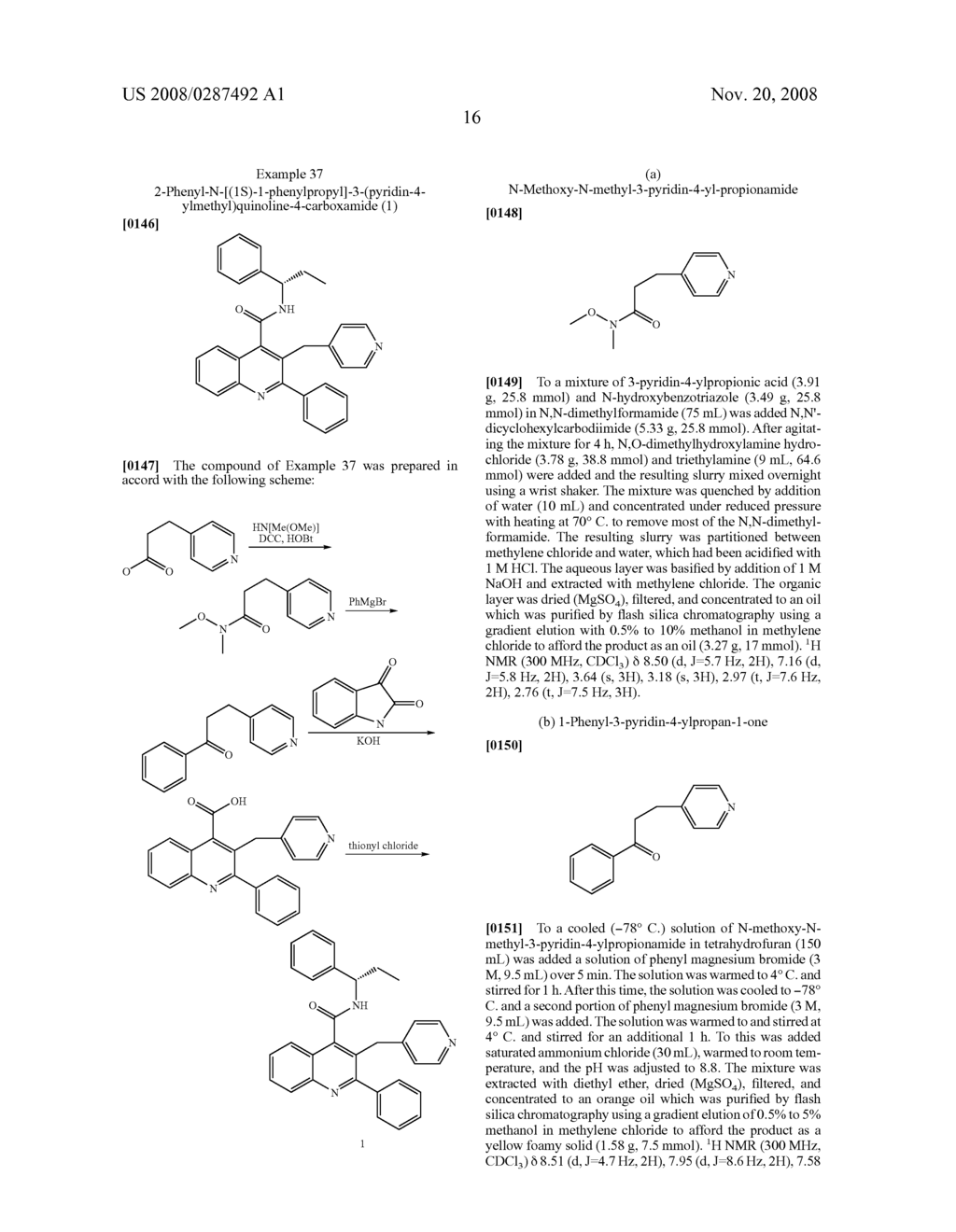 Alkylpyridyl Quinolines as Nk3 Receptor Modulators - diagram, schematic, and image 17