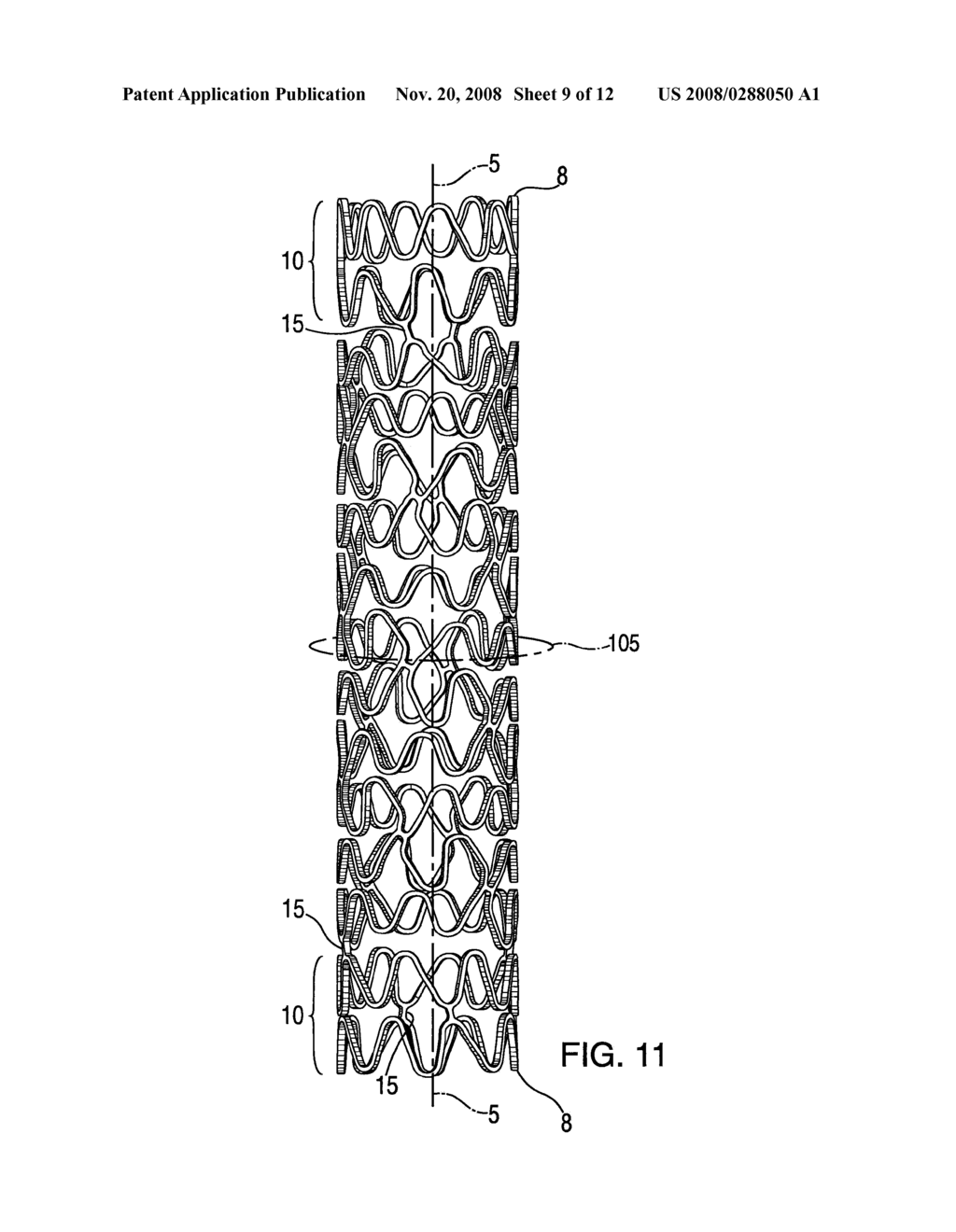 STENT HAVING HELICAL ELEMENTS - diagram, schematic, and image 10