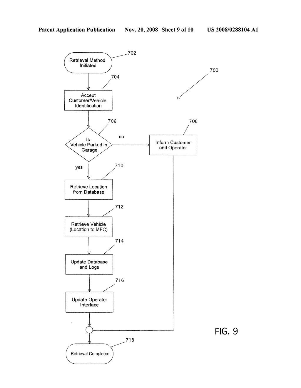 System and Method for Controlling and Managing an Automated Vehicle Parking Garage - diagram, schematic, and image 10
