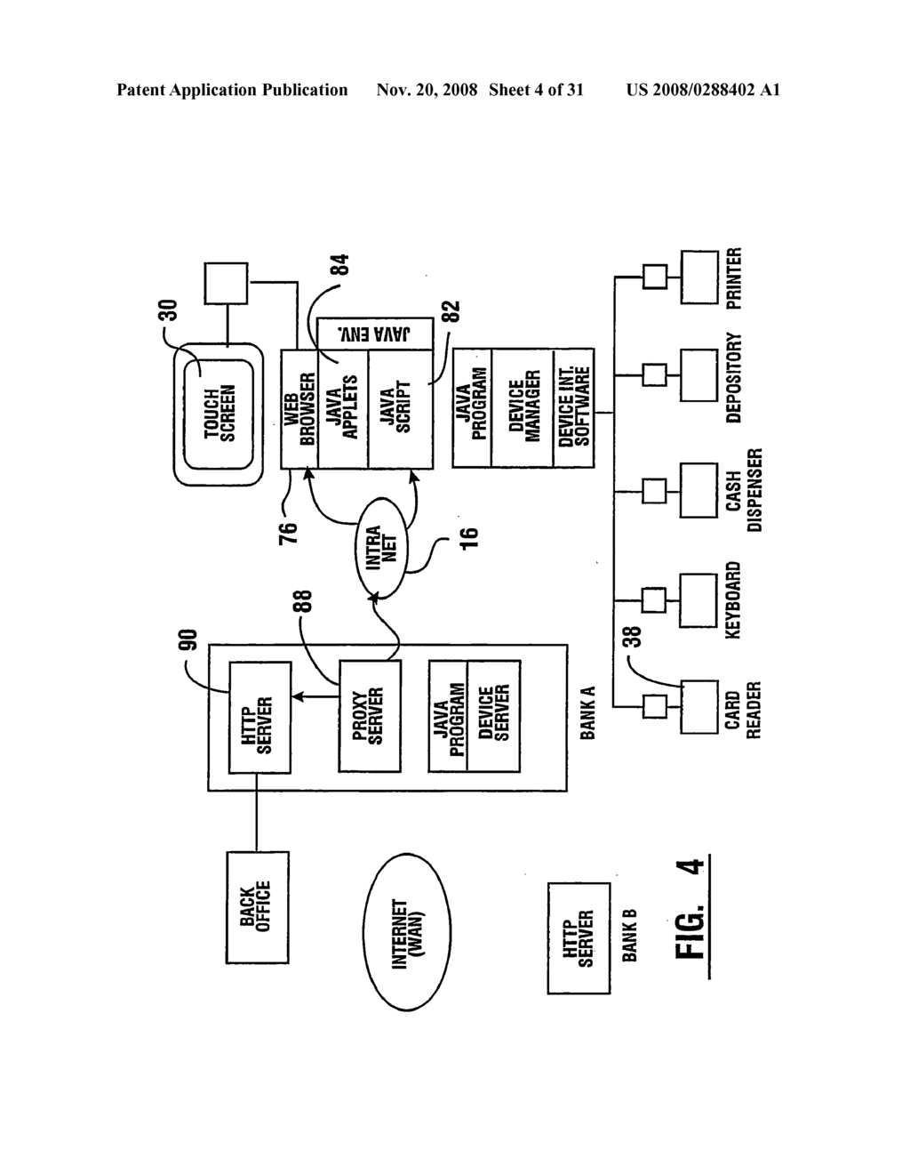 Automated banking machine and system - diagram, schematic, and image 05