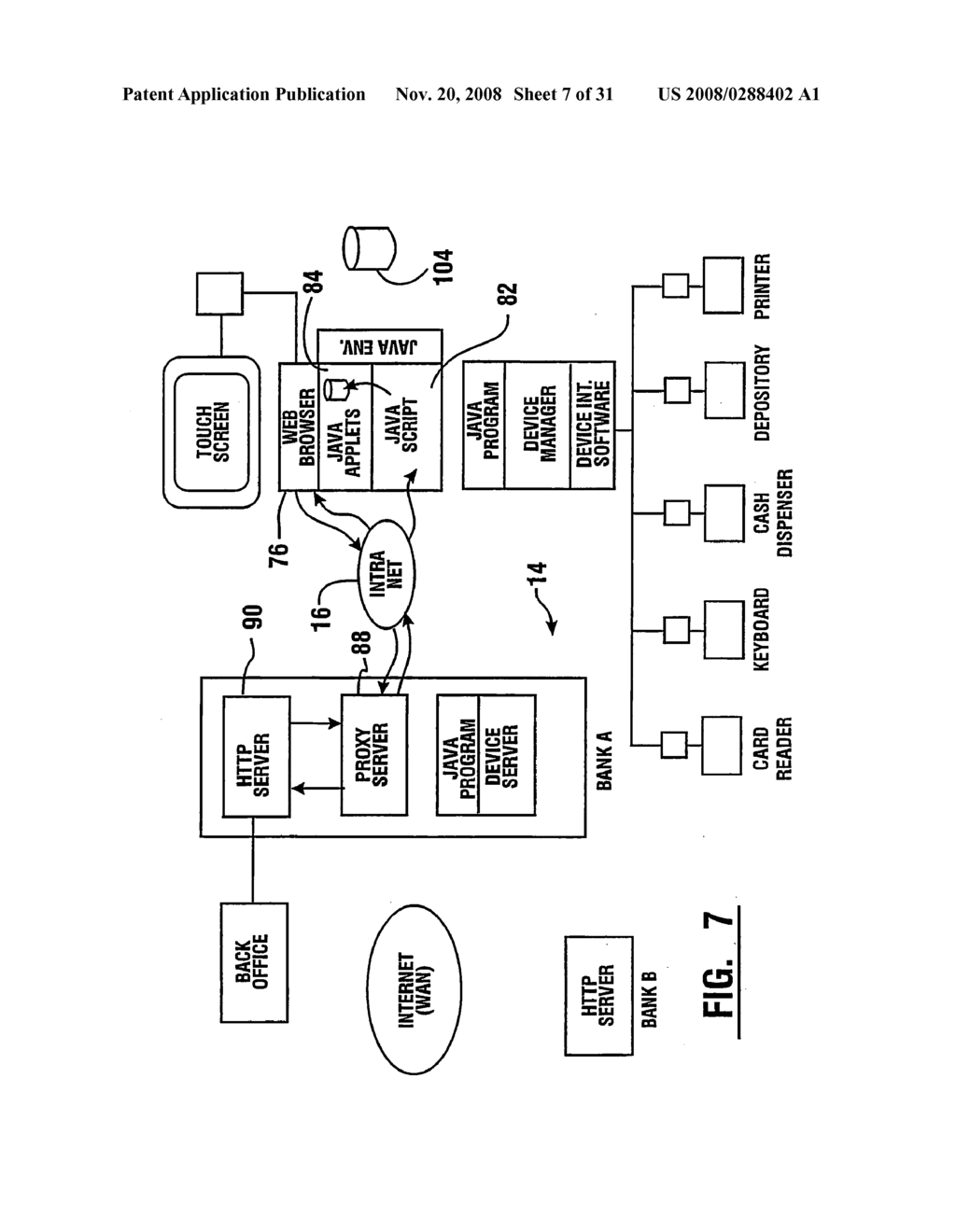 Automated banking machine and system - diagram, schematic, and image 08