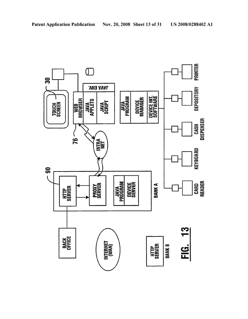 Automated banking machine and system - diagram, schematic, and image 14