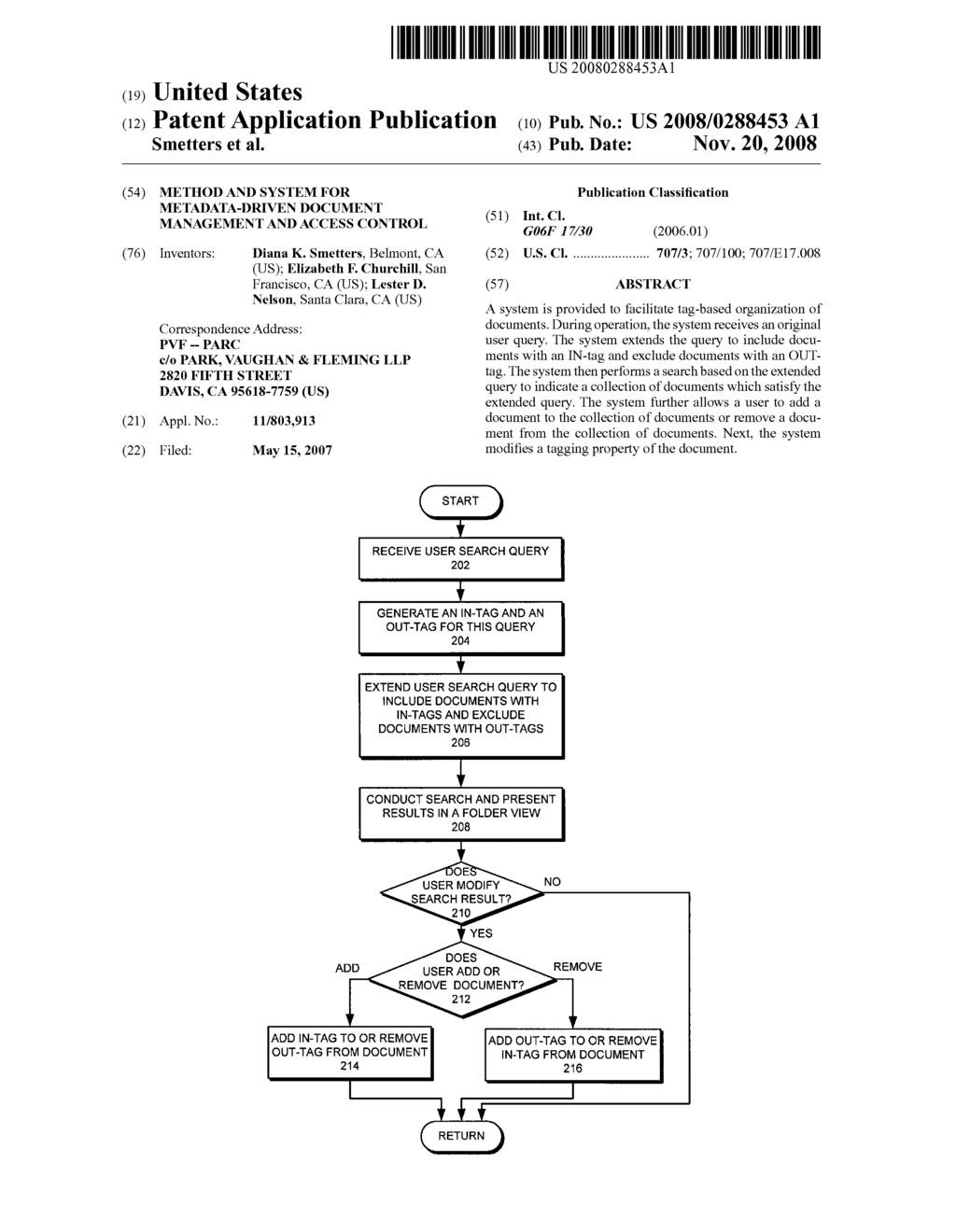 Method and system for metadata-driven document management and access control - diagram, schematic, and image 01