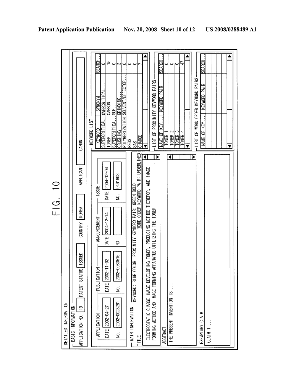 Method for Searching Patent Document by Applying Degree of Similarity and System Thereof - diagram, schematic, and image 11