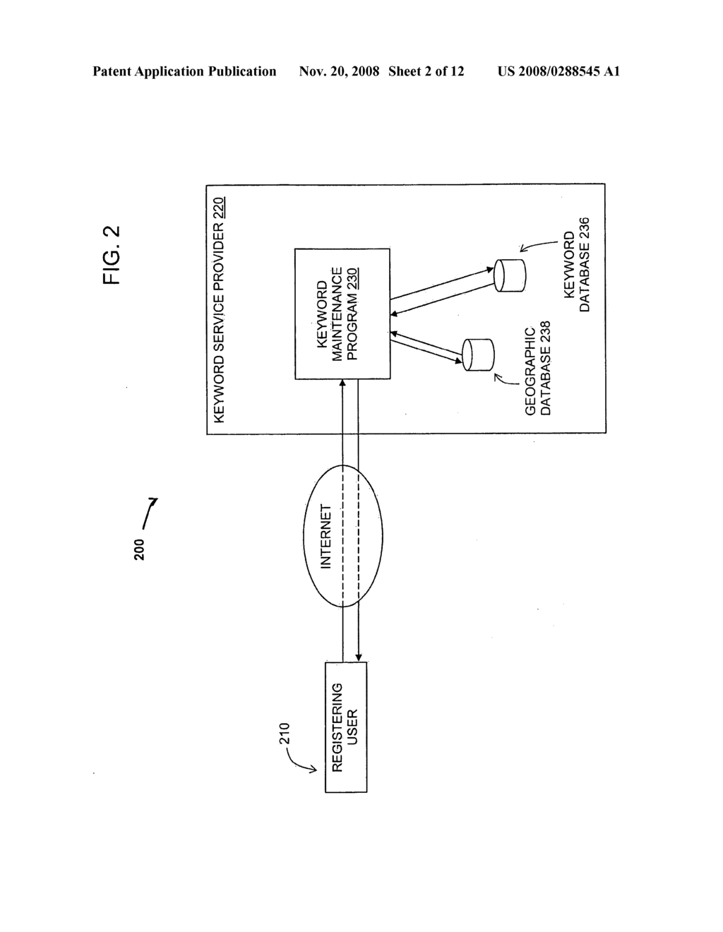 Method and System for Forming a Keyword Database for Referencing Physical Locations - diagram, schematic, and image 03