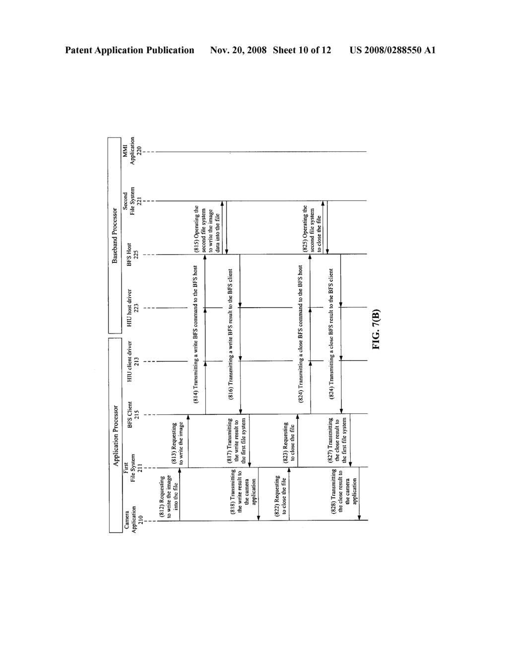 System and method for bridging file systems between two different processors in mobile phone - diagram, schematic, and image 11