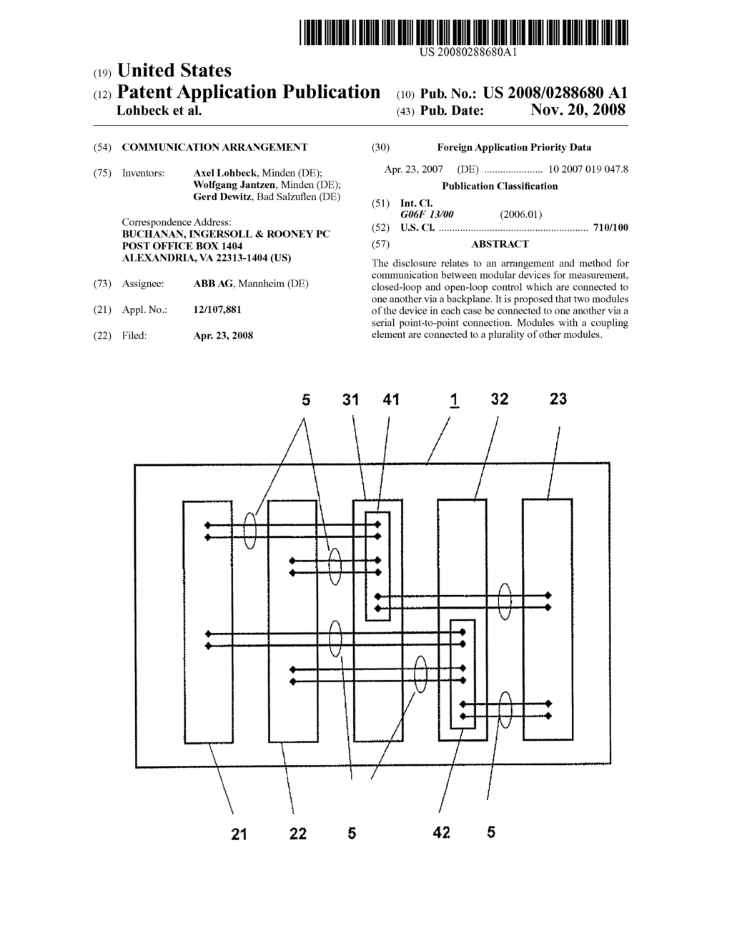 COMMUNICATION ARRANGEMENT - diagram, schematic, and image 01