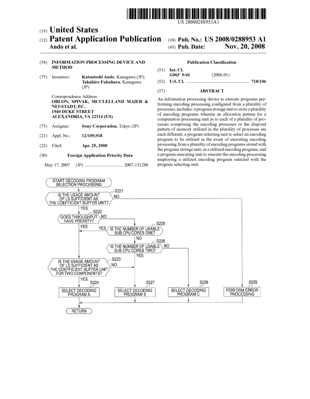 INFORMATION PROCESSING DEVICE AND METHOD - diagram, schematic, and image 01