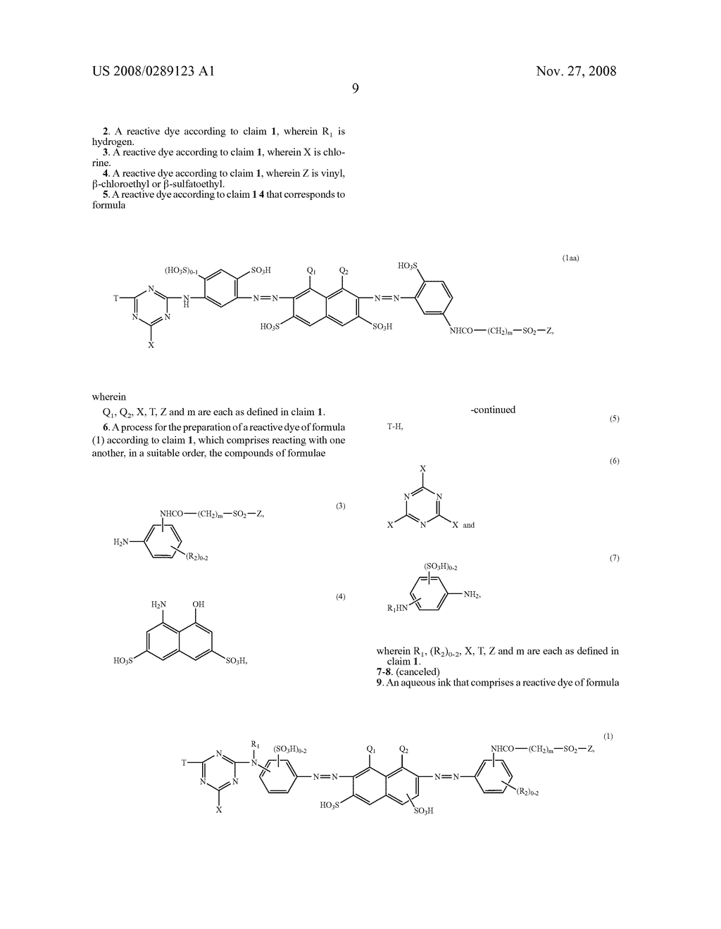 Reactive Dyes, Their Preparation and Their Use - diagram, schematic, and image 10