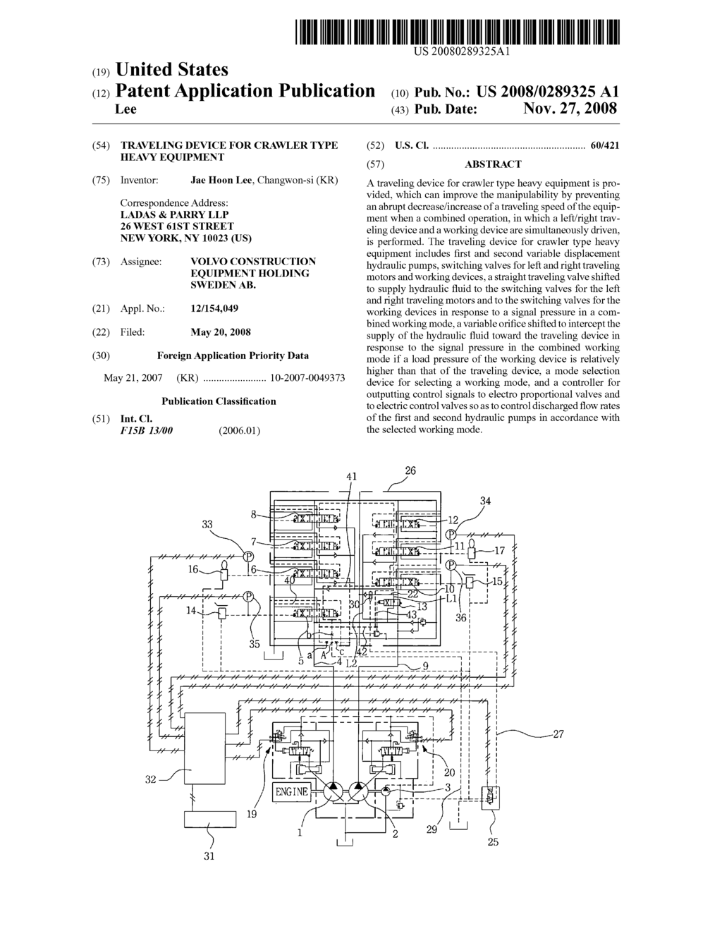 Traveling device for crawler type heavy equipment - diagram, schematic, and image 01