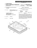 Food serving tray with cooling chamber diagram and image