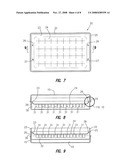 Food serving tray with cooling chamber diagram and image