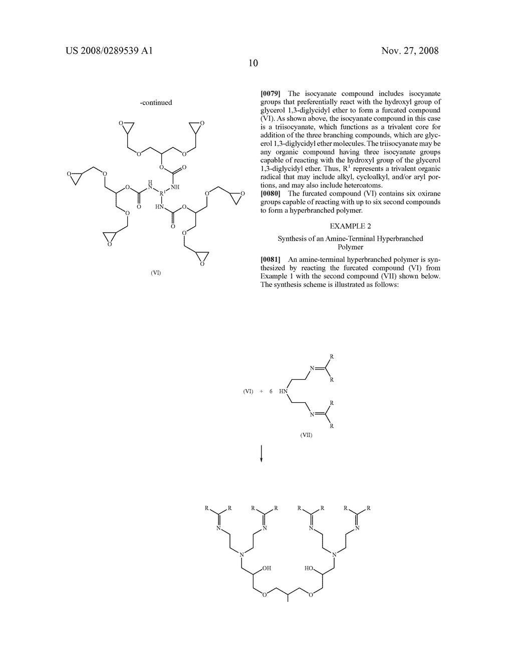 COATING COMPOSITIONS HAVING HYPERBRANCHED POLYMERS AND METHODS OF PRODUCING SAME - diagram, schematic, and image 11