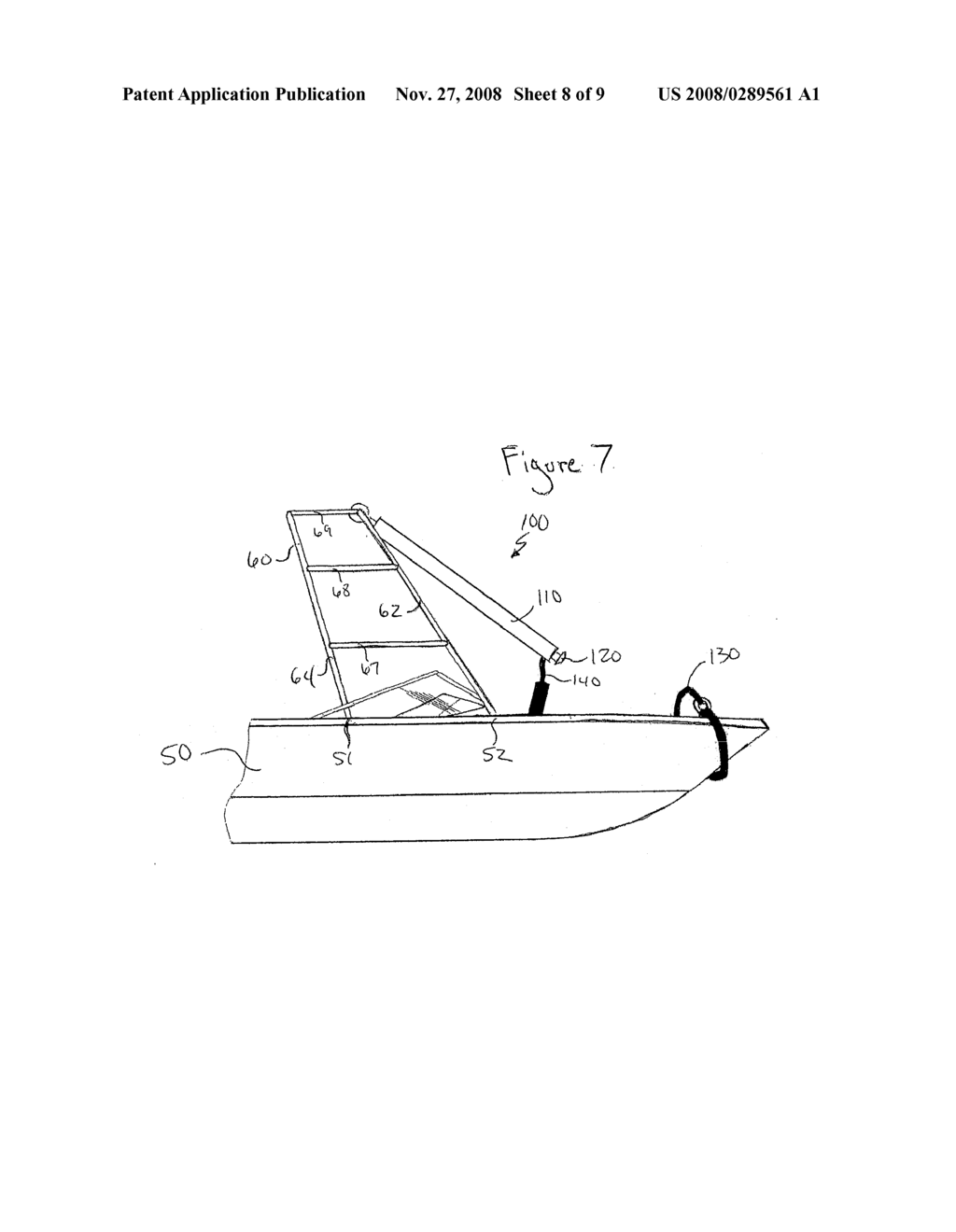 Elevated Water Sport Tow Extension Apparatus - diagram, schematic, and image 09