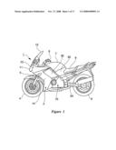 VEHICLE BODY COOLING STRUCTURE FOR MOTORCYCLE AND MOTORCYCLE diagram and image