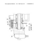 Braking structure of a lathe for allowing a workpiece to be gripped in position diagram and image