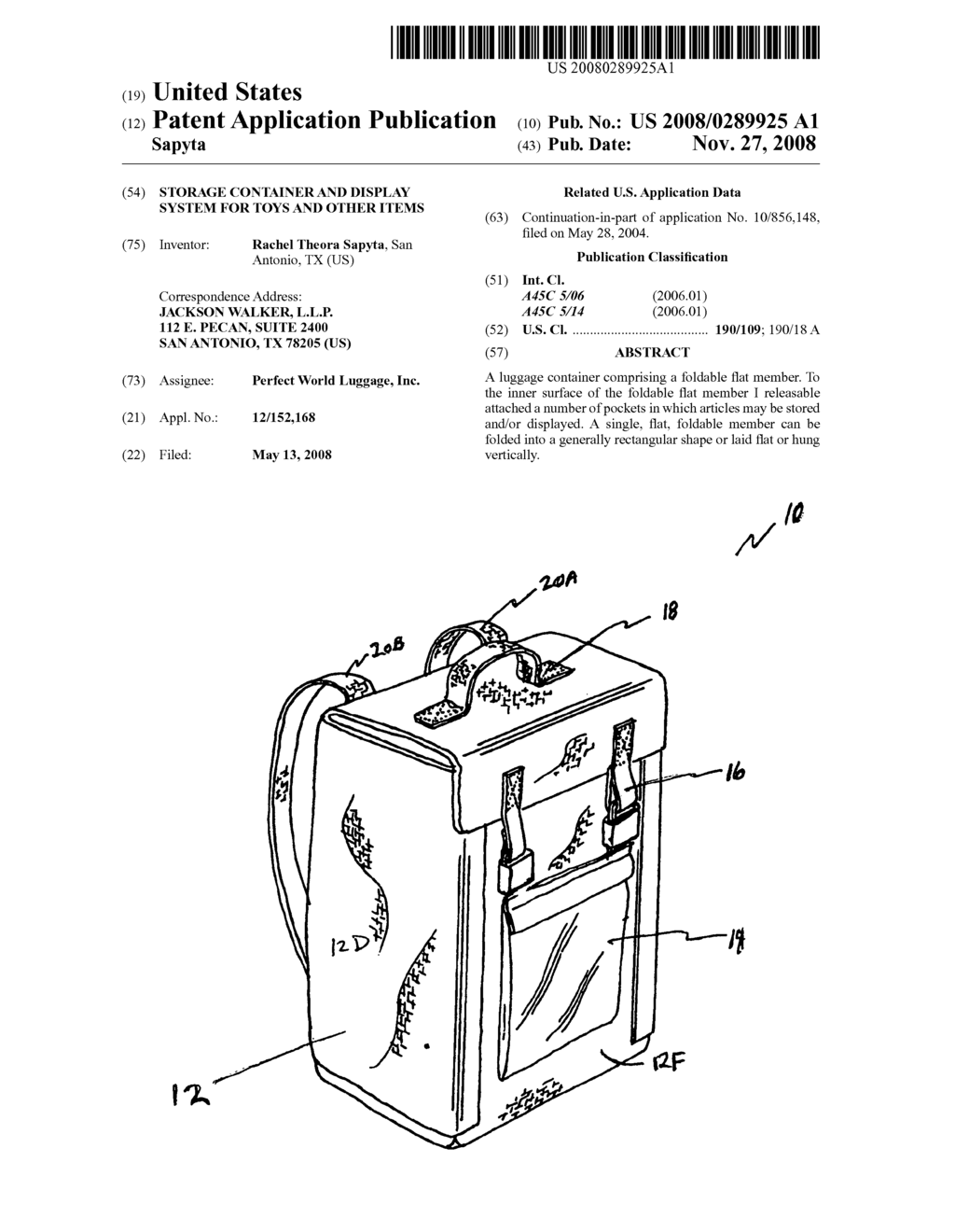 Storage container and display system for toys and other items - diagram, schematic, and image 01