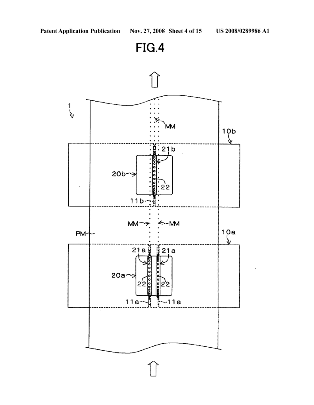 Overwrap Packed Body, Perforated Line Forming Method and Perforated Line Forming Apparatus - diagram, schematic, and image 05