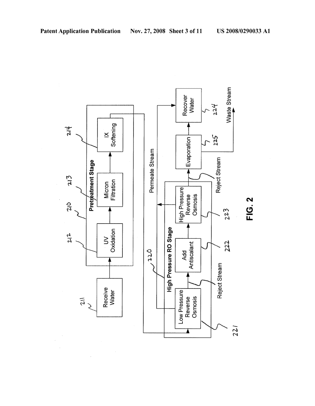 METHOD AND APPARATUS FOR RECOVERY OF WATER CONTAINING SILICA - diagram, schematic, and image 04