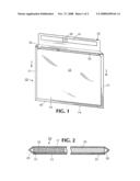 Flat-sized flexible envelope with insert diagram and image