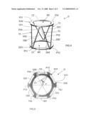 Support Device For Elements on a Piece of Space Equipment With Flexible Deploying Arms diagram and image