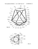 Support Device For Elements on a Piece of Space Equipment With Flexible Deploying Arms diagram and image