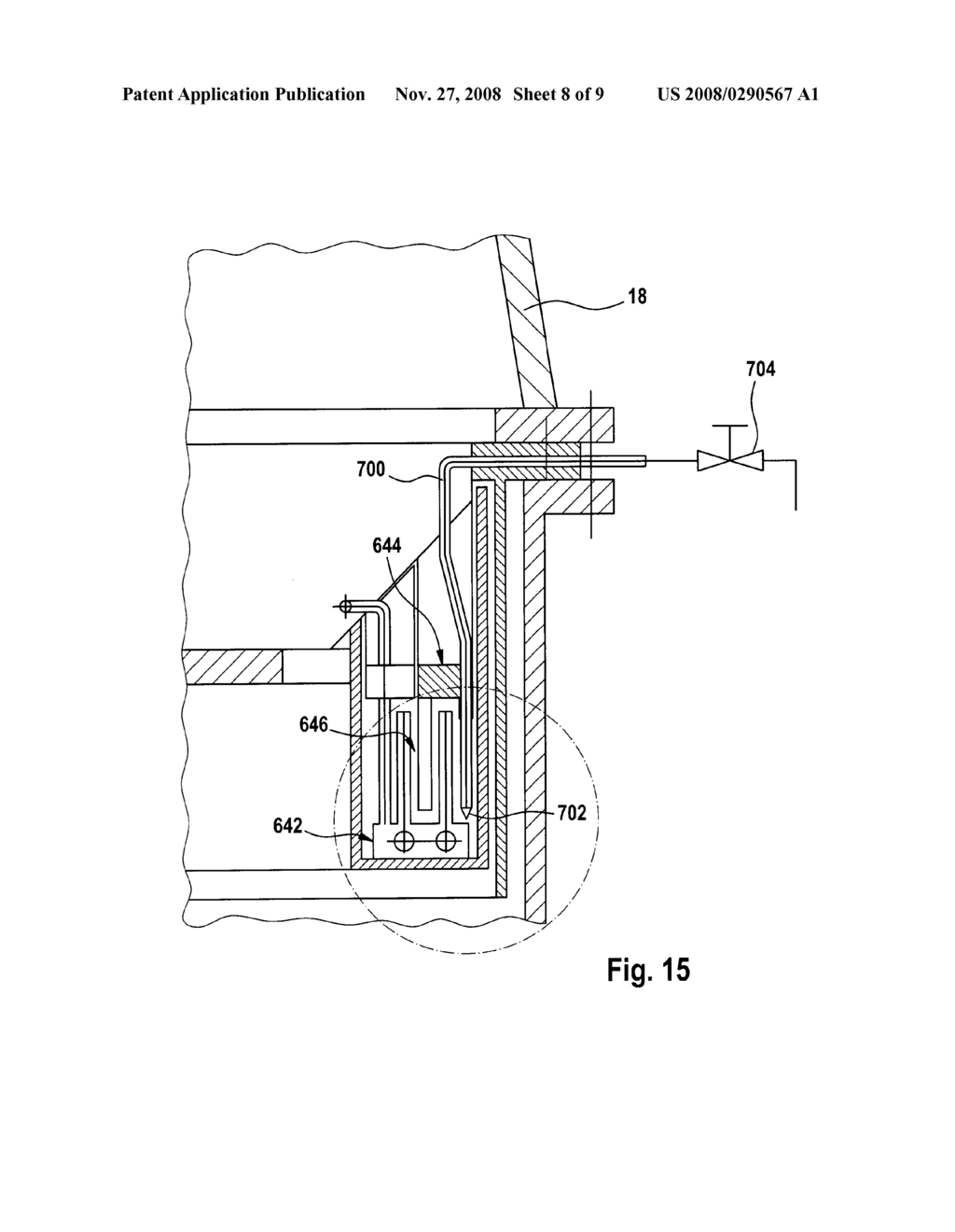 Rotary Charging Device for a Shaft Furnace Equipped with a Cooling System - diagram, schematic, and image 09