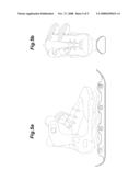 Conversion assembly for converting an in-line roller skate to a double sided ice skate blade diagram and image