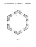 Polygonal tube rack connector diagram and image