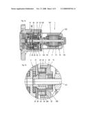 Drive with an electric motor, a housing and a direction-dependent brake diagram and image