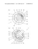 Drive with an electric motor, a housing and a direction-dependent brake diagram and image