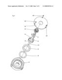 Drive with an electric motor, a housing and a direction-dependent brake diagram and image