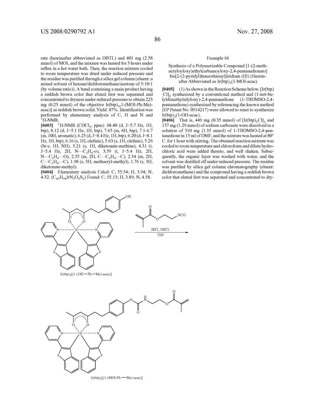 LIGHT EMITTING MATERIAL AND ORGANIC LIGHT-EMITTING DEVICE - diagram, schematic, and image 88