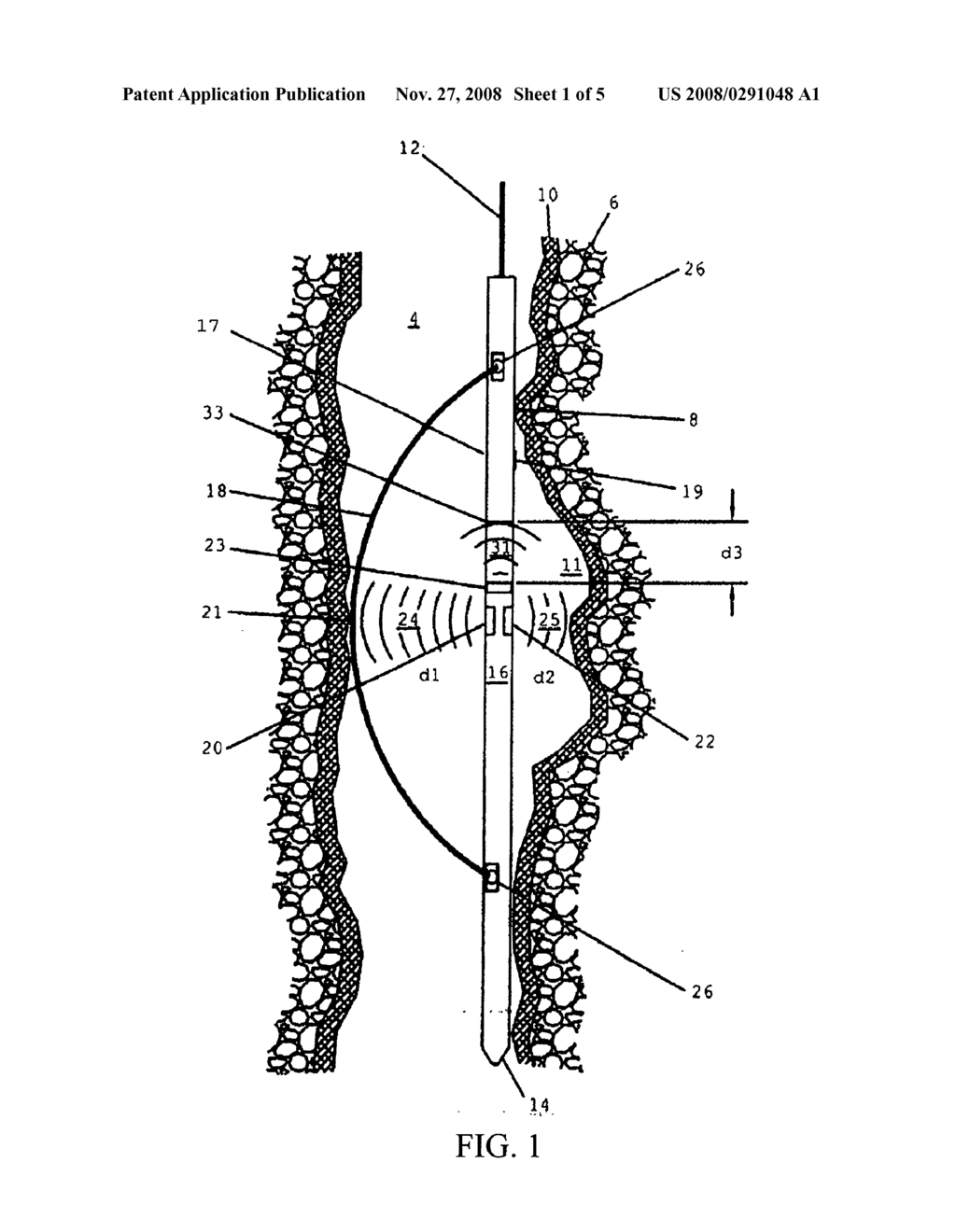 Use of flexible member for borehole diameter measurement - diagram, schematic, and image 02