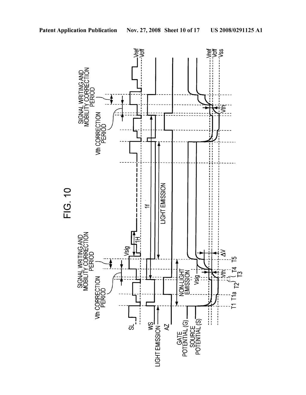 Display device, display device driving method, and electronic apparatus - diagram, schematic, and image 11