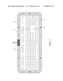 KEYBOARD FRAME WITH INDUCTION LIGHT SOURCE diagram and image