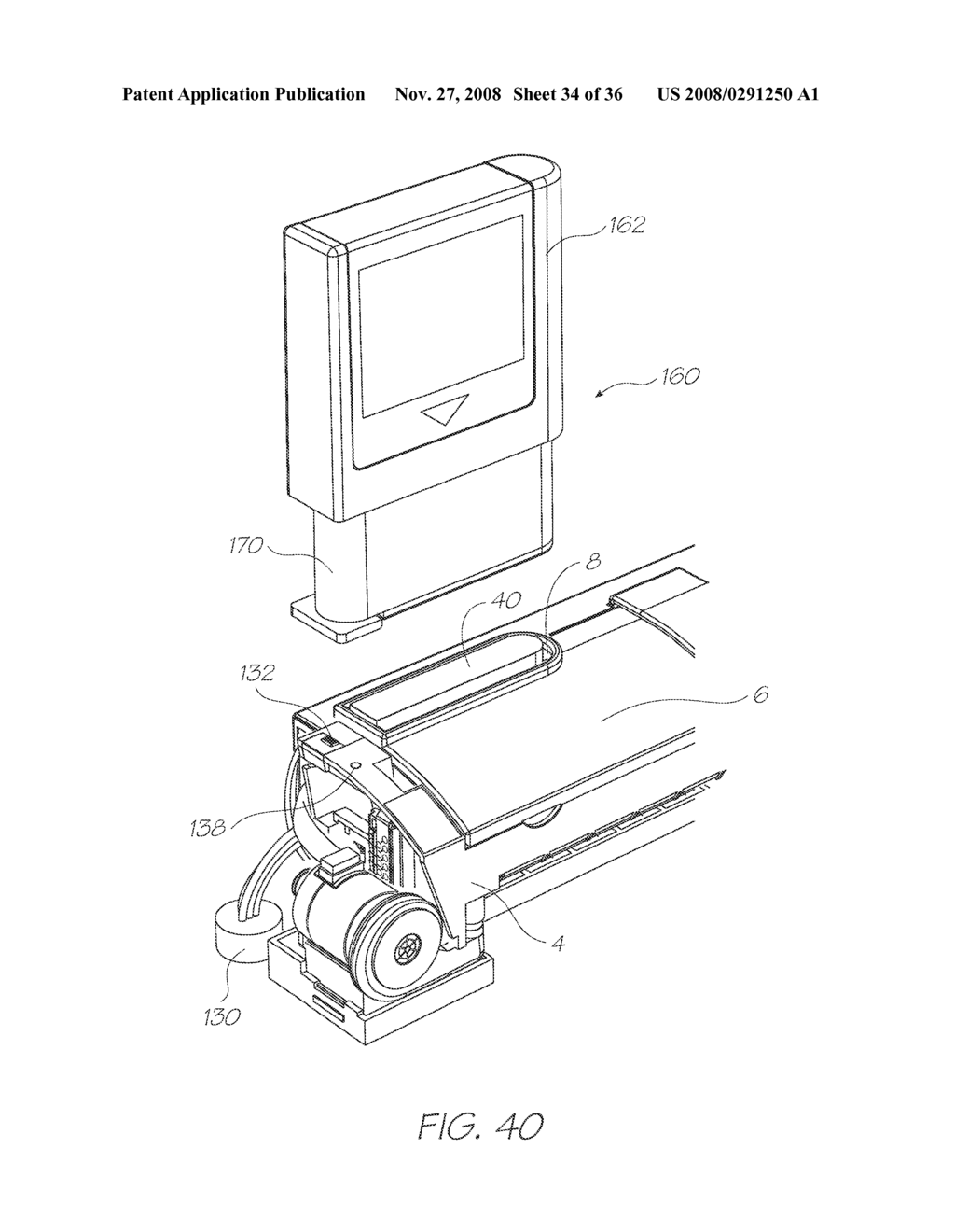 PRINTER CARTRIDGE FOR A PAGEWIDTH PRINTER HAVING A REFILL PORT AND A CONTROLLER BOARD - diagram, schematic, and image 35