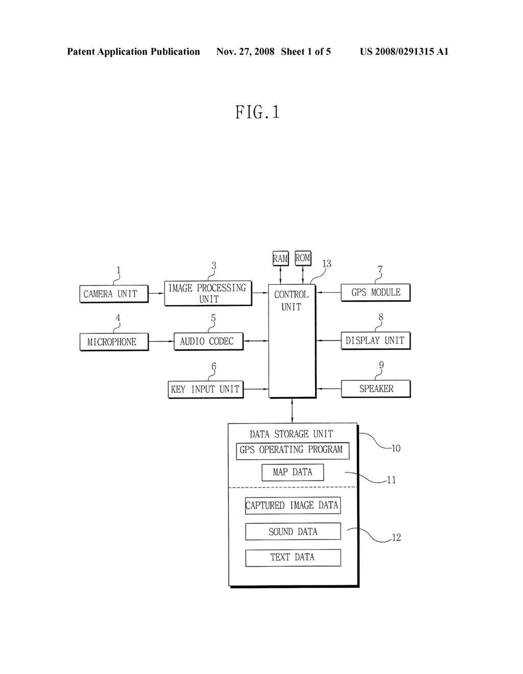 DIGITAL IMAGING SYSTEM HAVING GPS FUNCTION AND METHOD OF STORING INFORMATION OF IMAGING PLACE THEREOF - diagram, schematic, and image 02