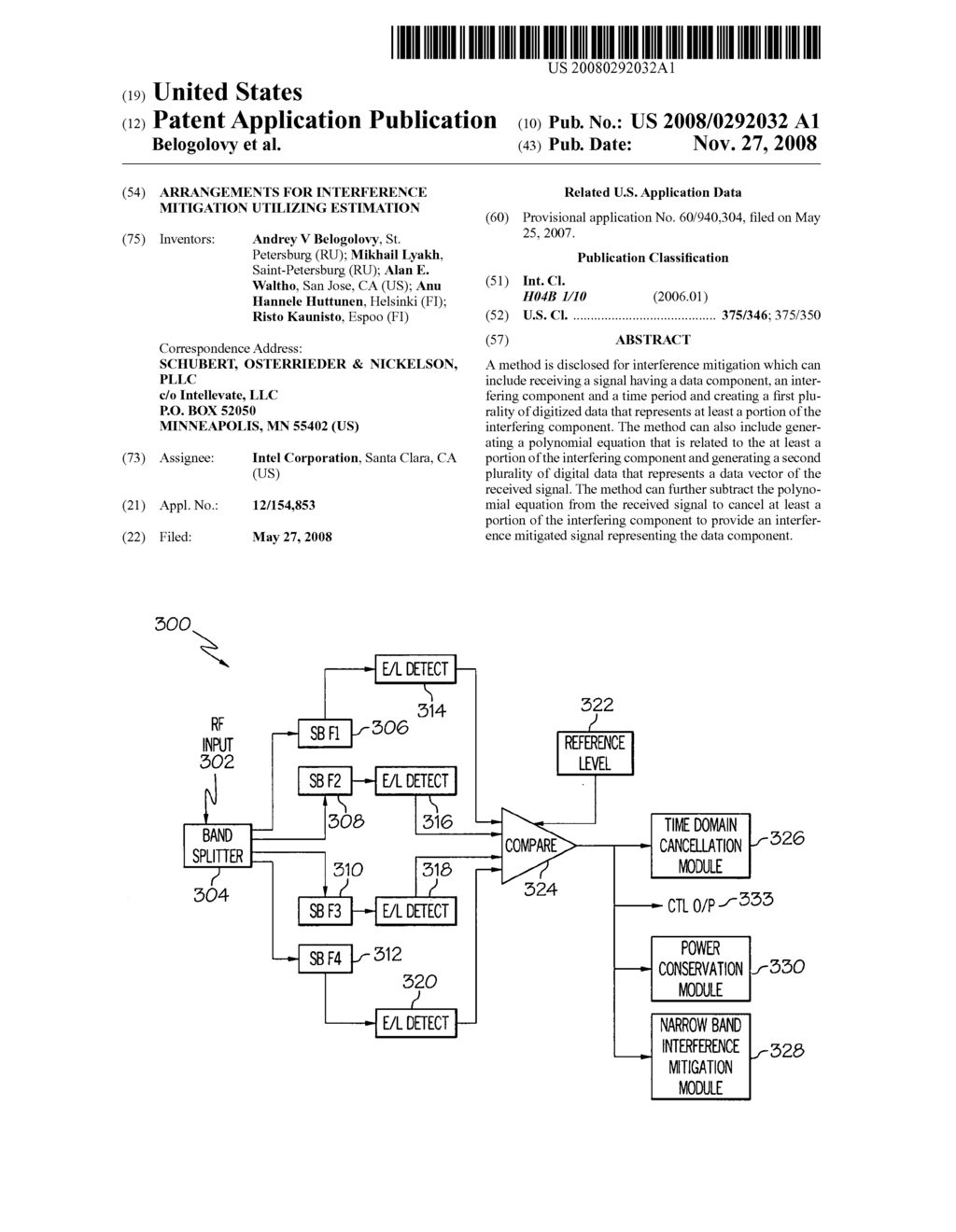 Arrangements for interference mitigation utilizing estimation - diagram, schematic, and image 01