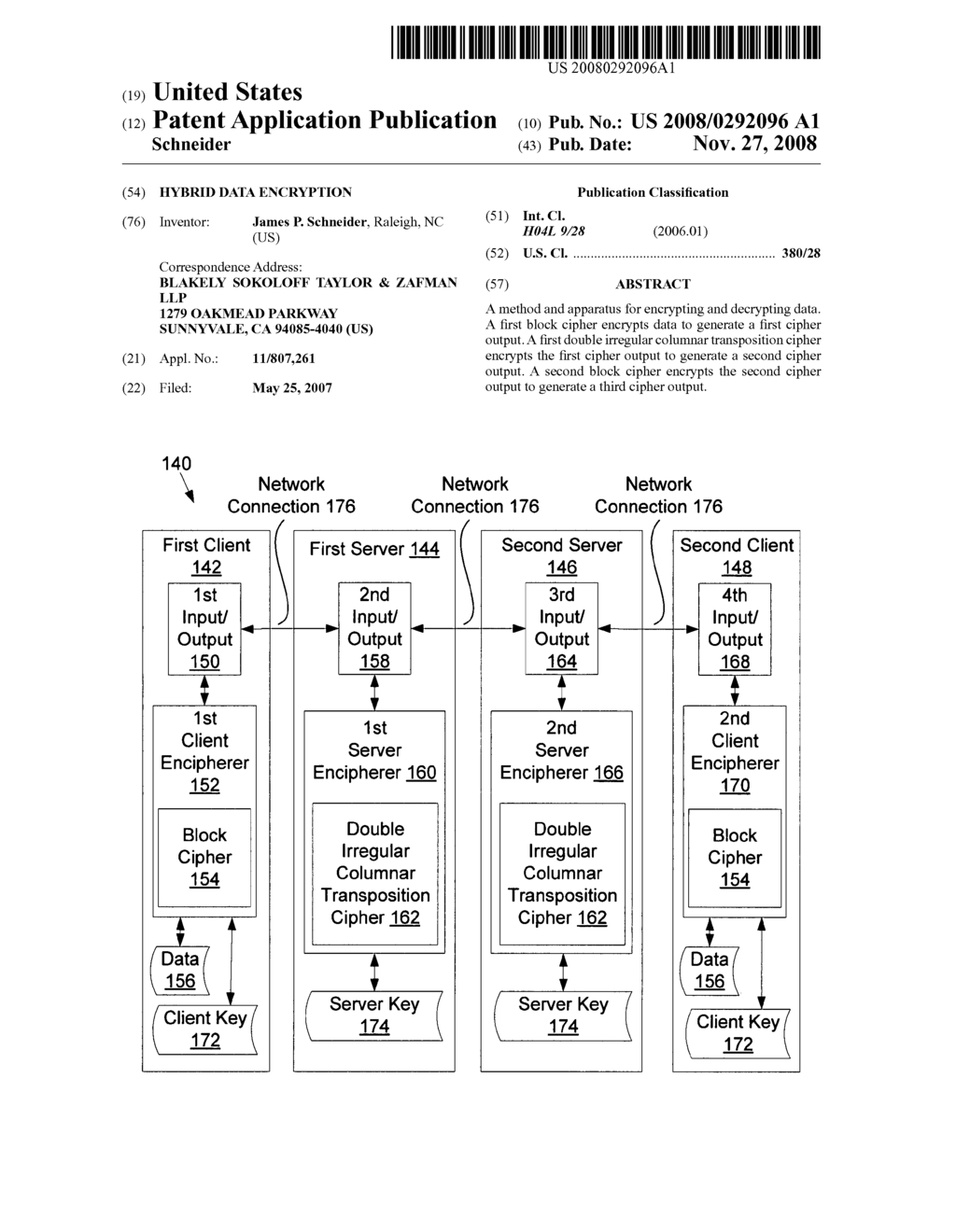 Hybrid data encryption - diagram, schematic, and image 01