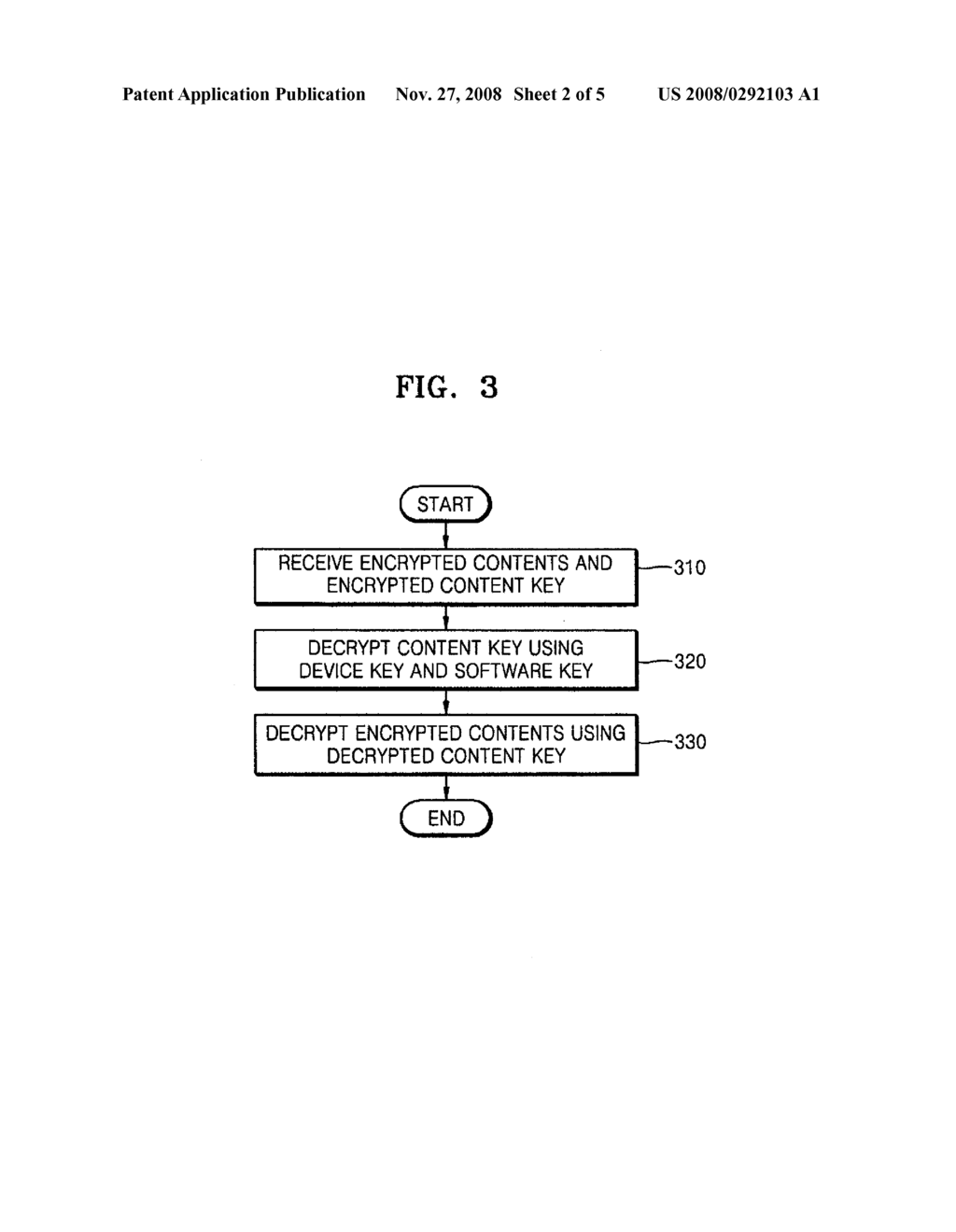 METHOD AND APPARATUS FOR ENCRYPTING AND TRANSMITTING CONTENTS, AND METHOD AND APPARATUS FOR DECRYPTING ENCRYPTED CONTENTS - diagram, schematic, and image 03