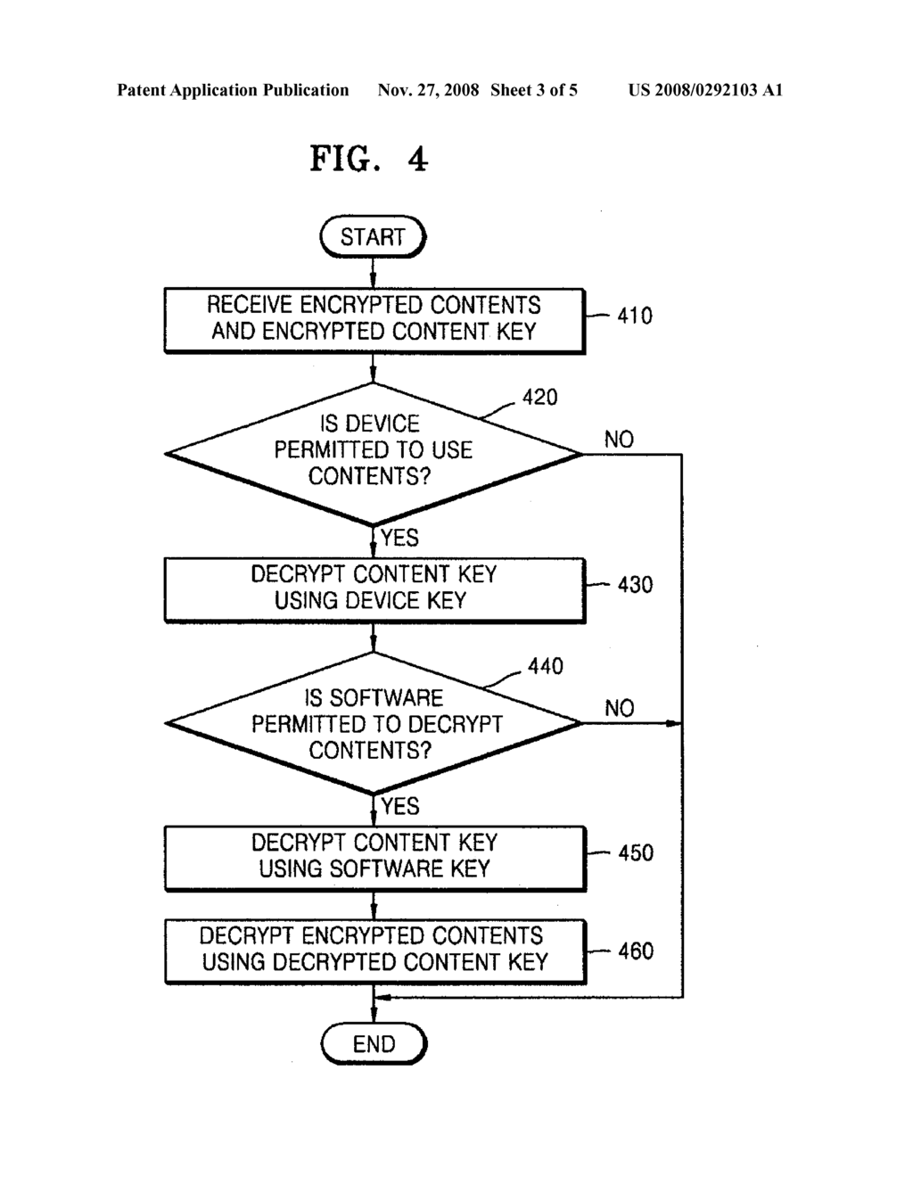 METHOD AND APPARATUS FOR ENCRYPTING AND TRANSMITTING CONTENTS, AND METHOD AND APPARATUS FOR DECRYPTING ENCRYPTED CONTENTS - diagram, schematic, and image 04