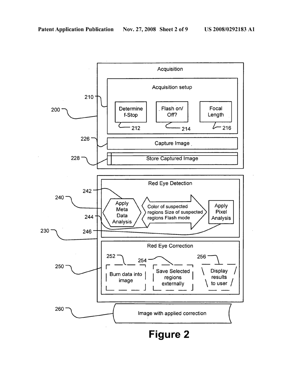 DETECTING RED EYE FILTER AND APPARATUS USING META-DATA - diagram, schematic, and image 03